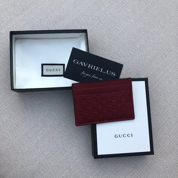 COPY - Gucci GG Microguccissima Cardholder Card Case Red NEW IN BOX - Picture 8 of 12